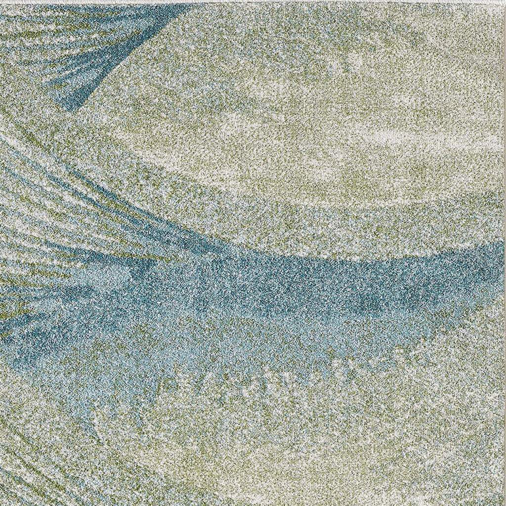 7' X 10' Blue Abstract Area Rug - Homeroots - Flyclothing LLC