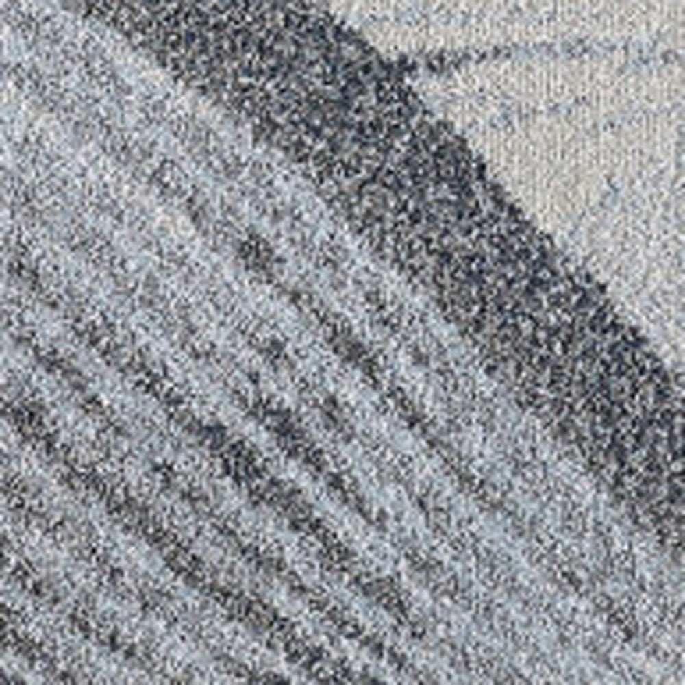 5' X 8' Blue and Gray Abstract Area Rug - Homeroots - Flyclothing LLC