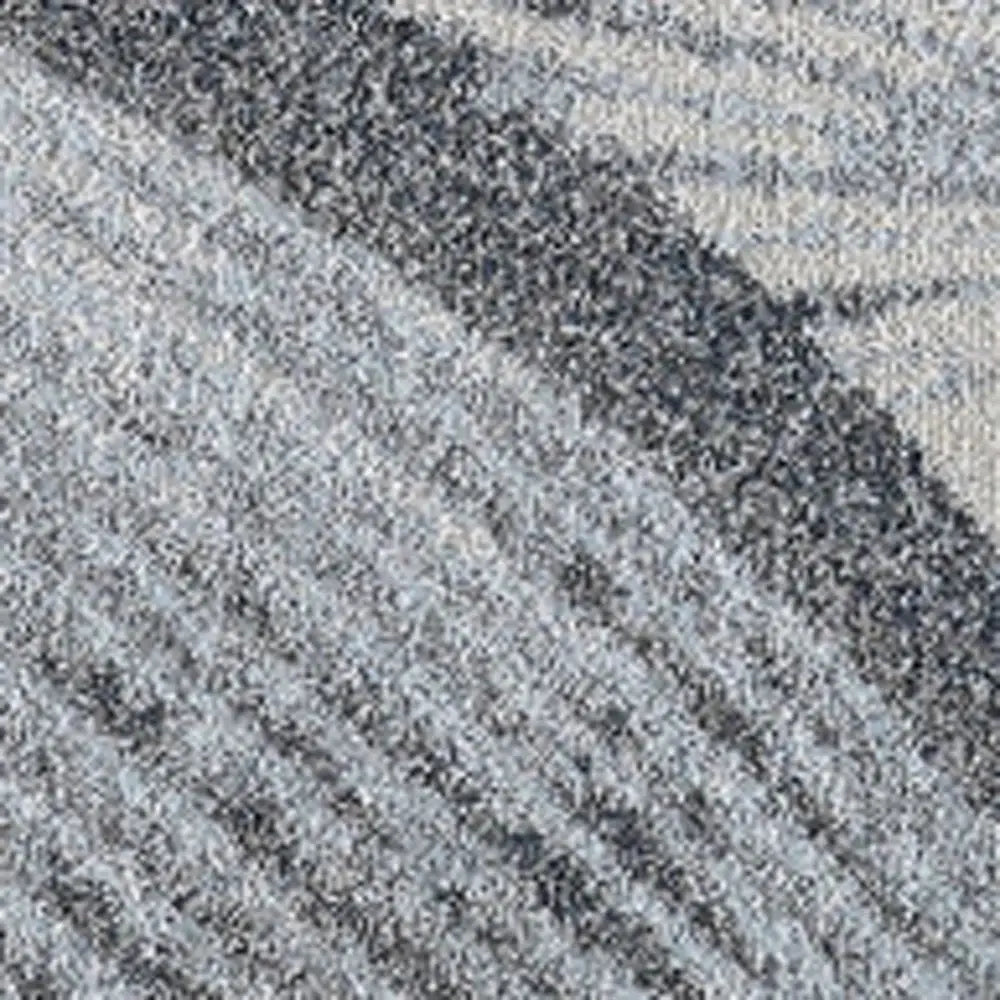 7' X 10' Blue and Gray Abstract Area Rug - Homeroots - Flyclothing LLC