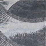 8' X 11' Blue and Gray Abstract Area Rug - Homeroots - Flyclothing LLC