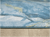 10' X 13' Blue Sage Abstract Stone Modern Area Rug - Homeroots - Flyclothing LLC