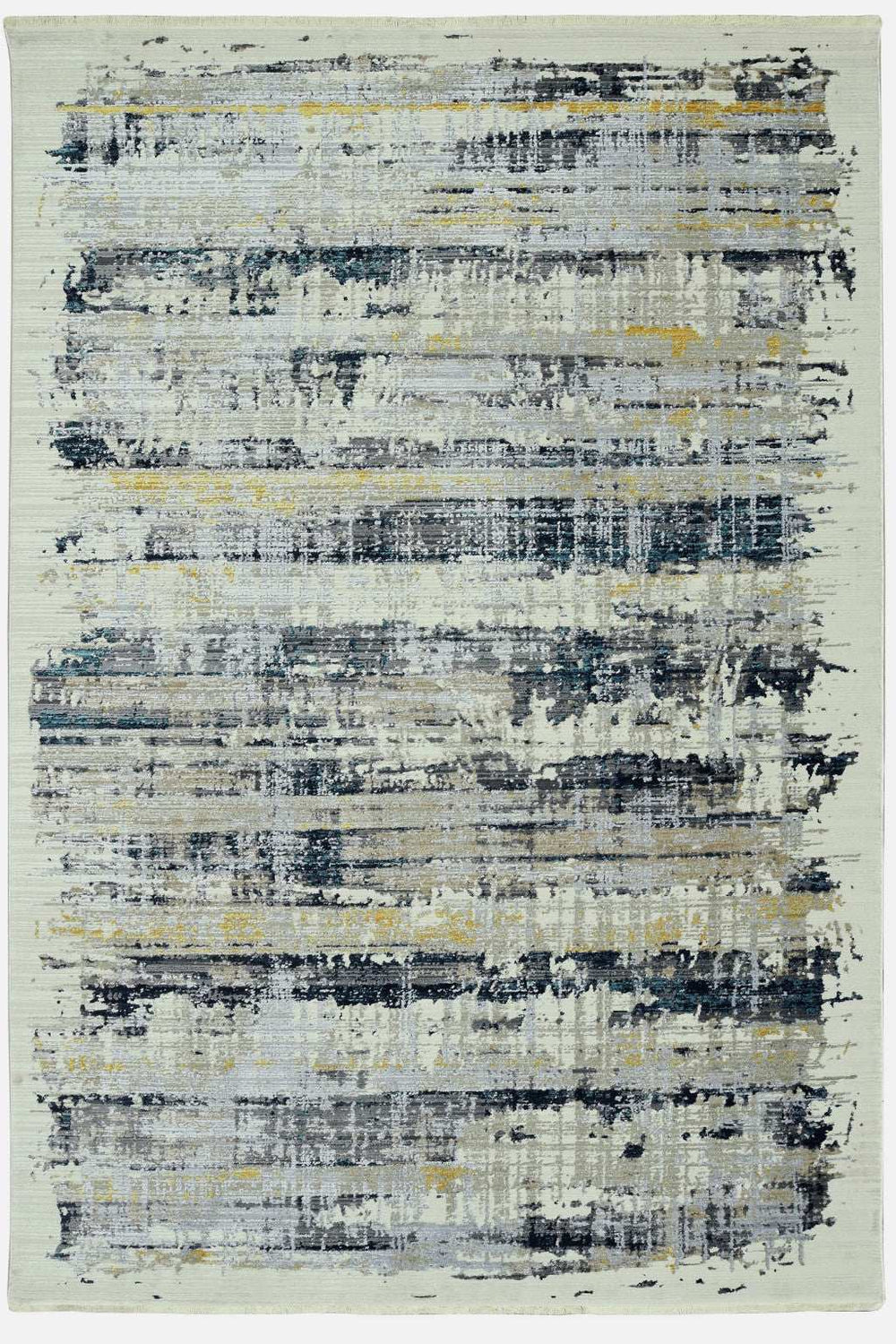 8' Runner Blue Abstract Runner Rug - Homeroots - Flyclothing LLC