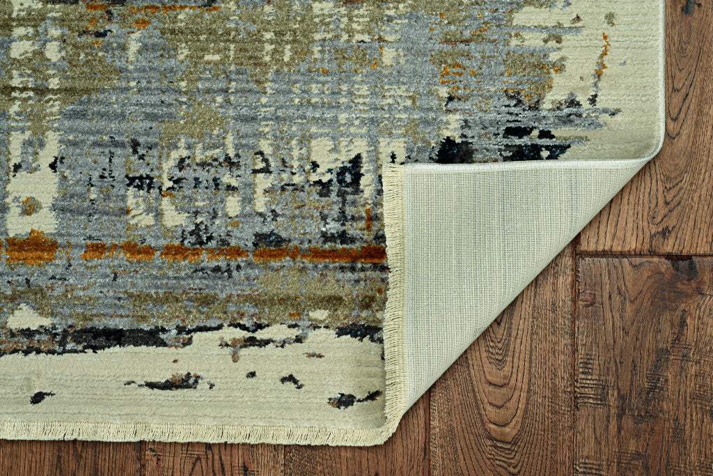 4' X 6' Blue Abstract Area Rug - Homeroots - Flyclothing LLC