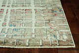 8' Runner Ivory Abstract Runner Rug - Homeroots - Flyclothing LLC