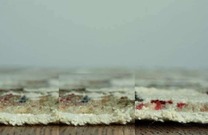 8' Runner Ivory Abstract Runner Rug - Homeroots - Flyclothing LLC