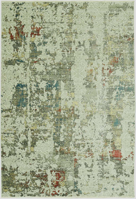 5' X 8' Ivory Abstract Area Rug - Homeroots - Flyclothing LLC