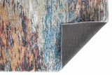 8' X 10' Blue and Beige Abstract Area Rug - Homeroots