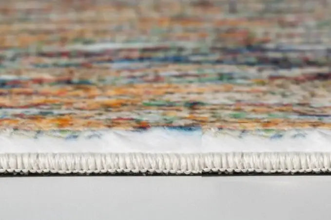 8' X 10' Blue and Beige Abstract Area Rug - Homeroots - Flyclothing LLC