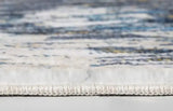 6' X 9' Blue and Gold Abstract Area Rug - Homeroots - Flyclothing LLC
