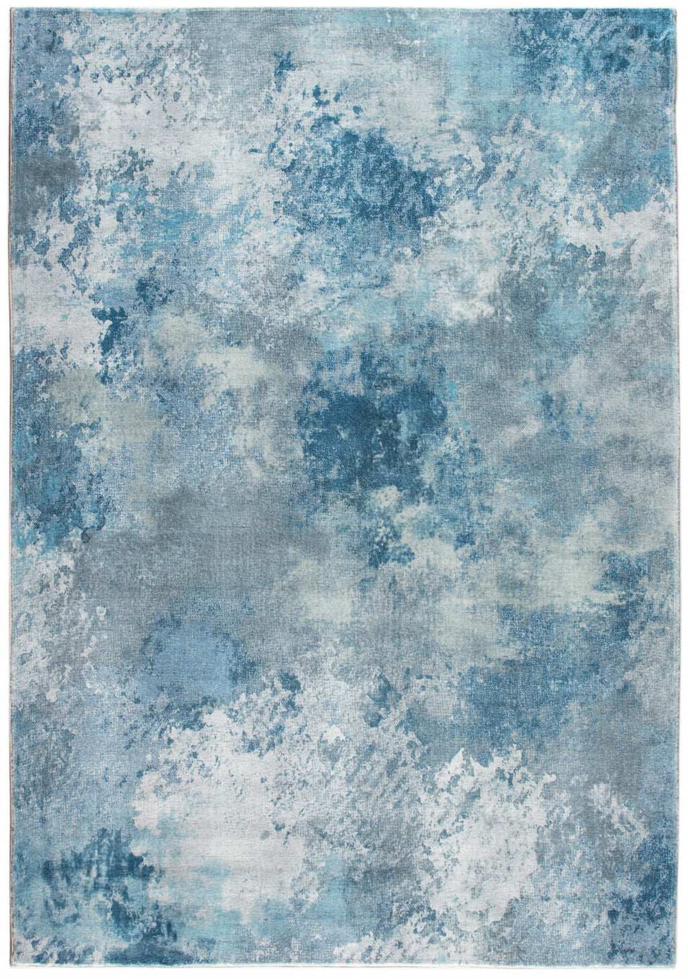 8' X 10' Blue Abstract Area Rug - Homeroots