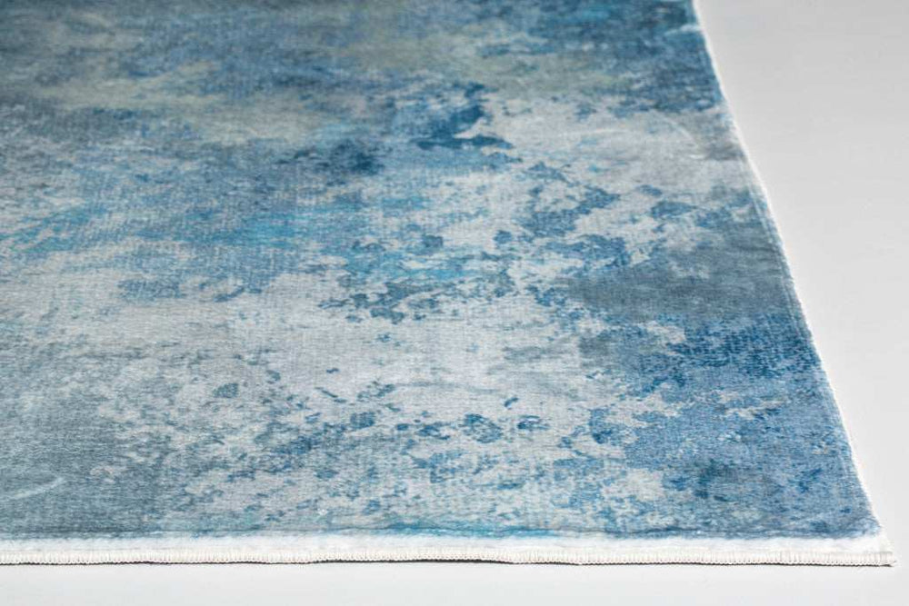 8' X 10' Blue Abstract Area Rug - Homeroots - Flyclothing LLC