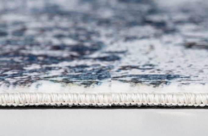 8' X 10' Blue and Gray Abstract Area Rug - Homeroots - Flyclothing LLC