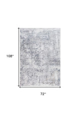 6' X 9' Gray Abstract Area Rug - Homeroots - Flyclothing LLC