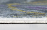 8' Runner Gray Abstract Runner Rug - Homeroots - Flyclothing LLC