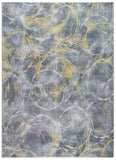 5' X 8' Gray Abstract Area Rug