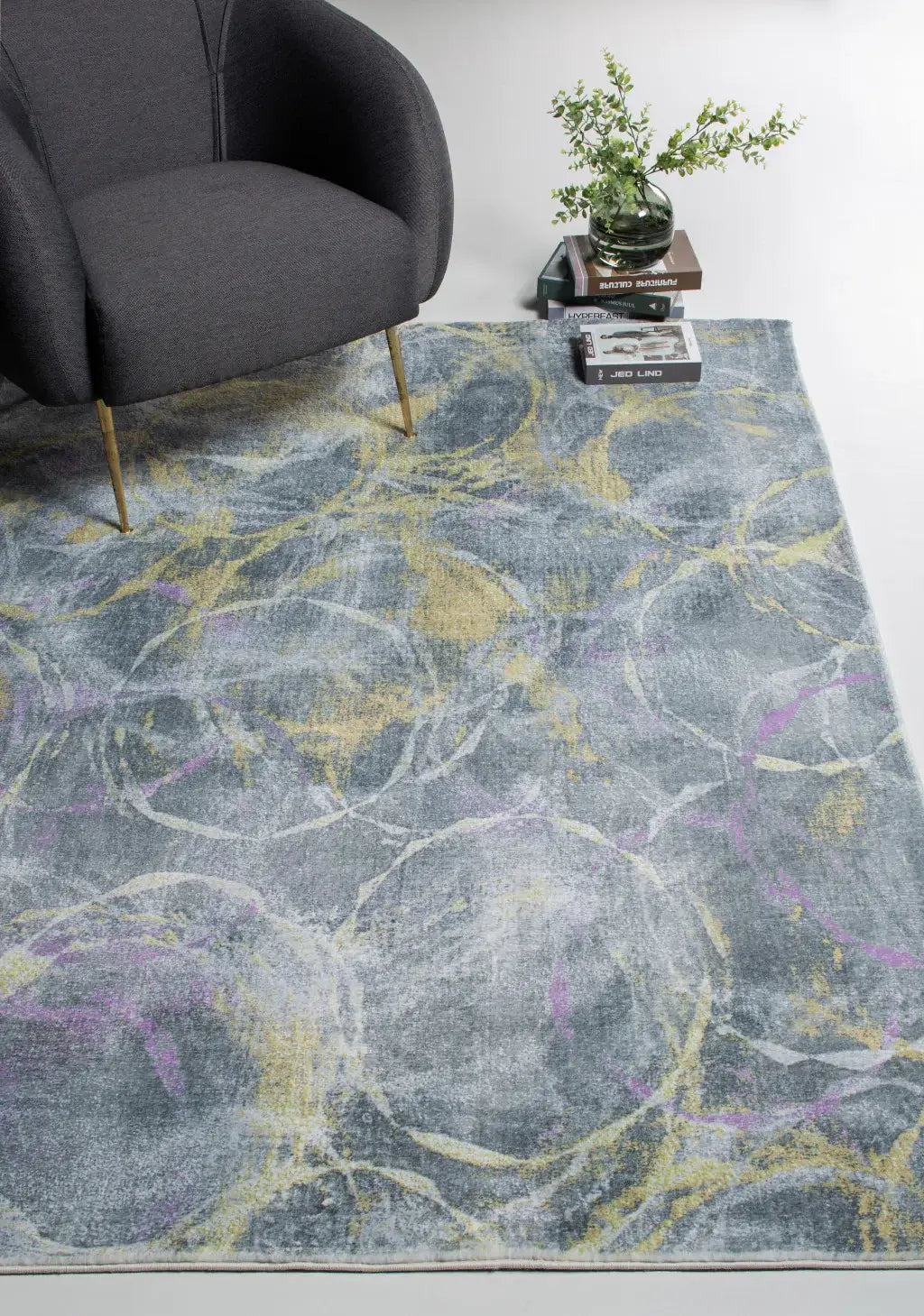 8' X 10' Gray Abstract Area Rug - Homeroots - Flyclothing LLC