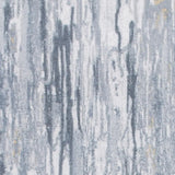8' Runner Gray Abstract Runner Rug - Homeroots - Flyclothing LLC