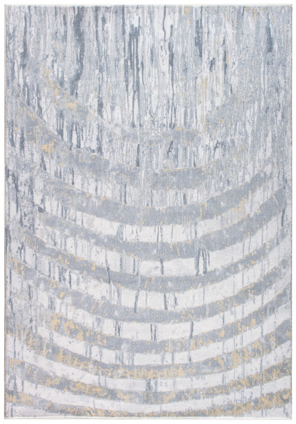 5' X 8' Gray Abstract Area Rug - Homeroots