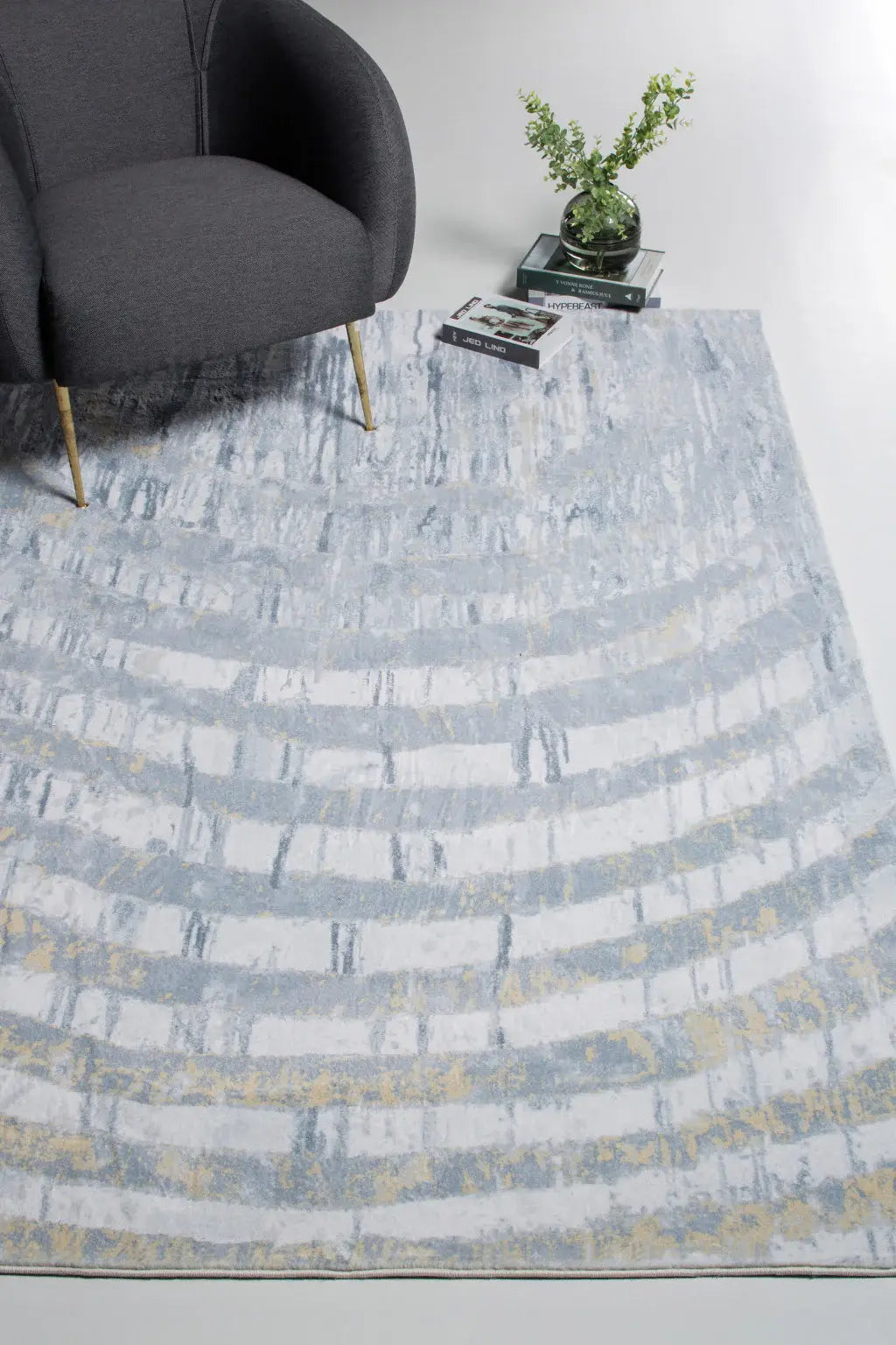 6' X 9' Gray Abstract Area Rug - Homeroots - Flyclothing LLC