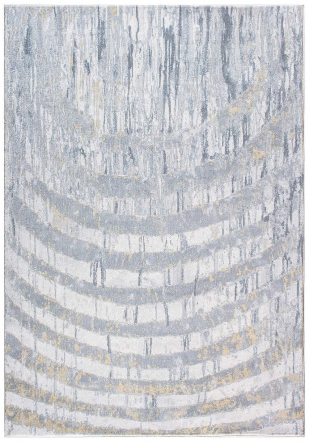 8' X 10' Gray Abstract Area Rug - Homeroots - Flyclothing LLC