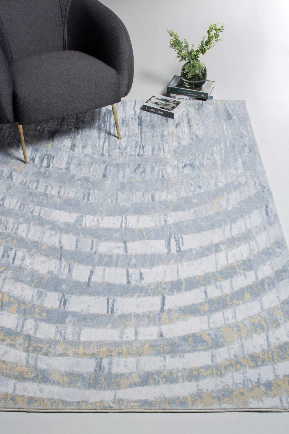 8' X 10' Gray Abstract Area Rug - Homeroots - Flyclothing LLC