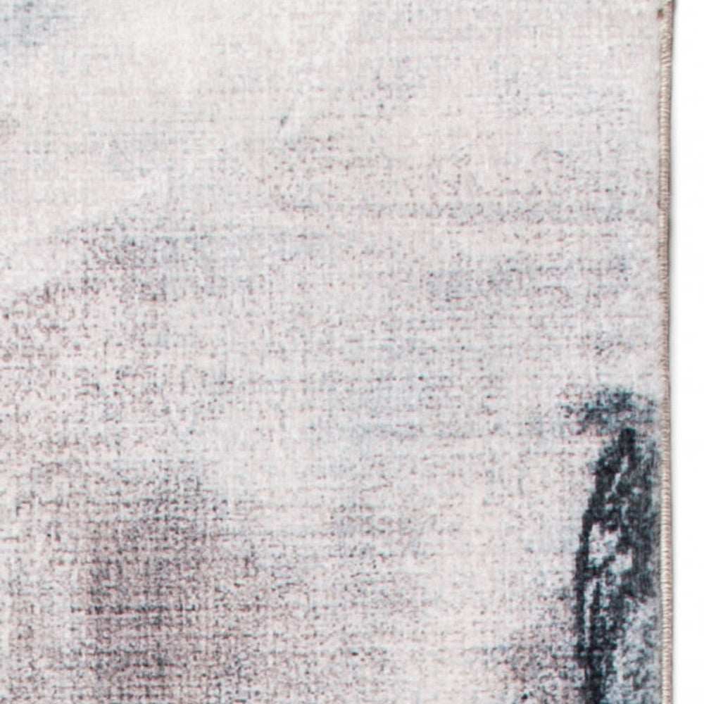 8' Runner Sand Abstract Runner Rug - Homeroots - Flyclothing LLC