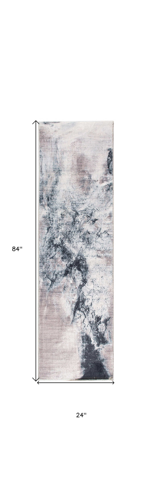 8' Runner Sand Abstract Runner Rug - Homeroots - Flyclothing LLC
