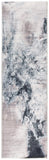 8' Runner Sand Abstract Runner Rug - Homeroots
