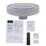 Modern Ceiling Fan and Light With Flower Details - Homeroots