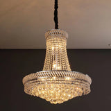 Contemporary White Faux Crystal Chandelier - Homeroots