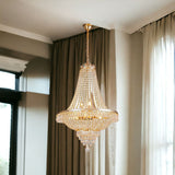 Classy Glam Gold Faux Crystal Chandelier - Homeroots