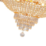Classy Glam Gold Faux Crystal Chandelier - Homeroots