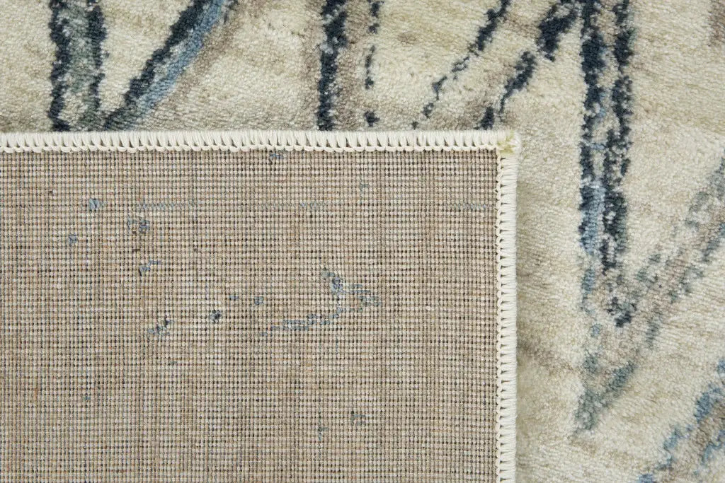 8' X 11' Ivory Chevron Area Rug - Homeroots - Flyclothing LLC