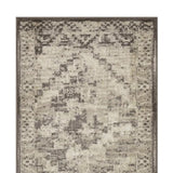 8' Runner Gray Abstract Runner Rug - Homeroots