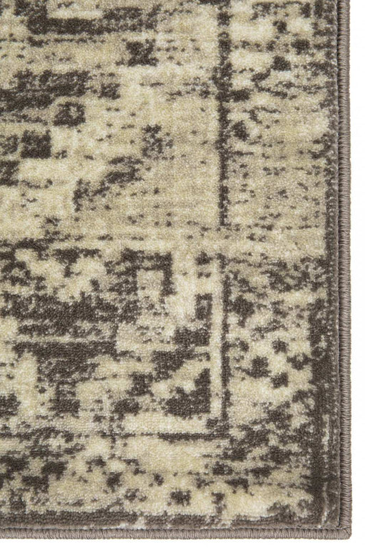 8' X 11' Gray Abstract Area Rug - Homeroots - Flyclothing LLC