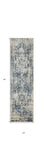8' Runner Ivory Oriental Runner Rug