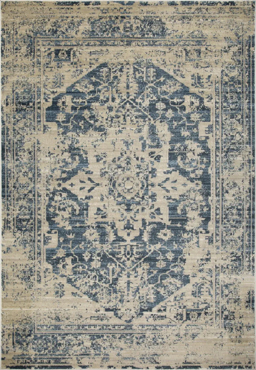 3' X 5' Ivory Oriental Area Rug - Homeroots - Flyclothing LLC