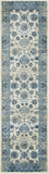 8' Runner Ivory Oriental Runner Rug - Homeroots
