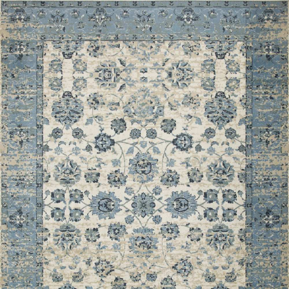5' X 8' Ivory Oriental Area Rug - Homeroots - Flyclothing LLC