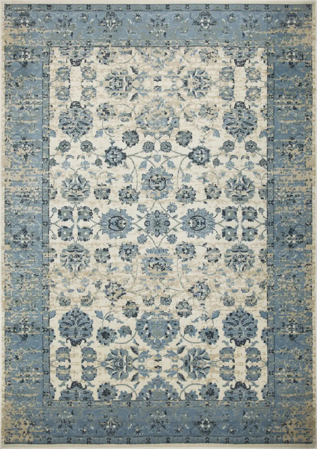 8' X 11' Ivory Oriental Area Rug - Homeroots - Flyclothing LLC