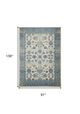 8' X 11' Ivory Oriental Area Rug - Homeroots - Flyclothing LLC