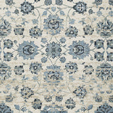 8' Ivory Round Oriental Area Rug