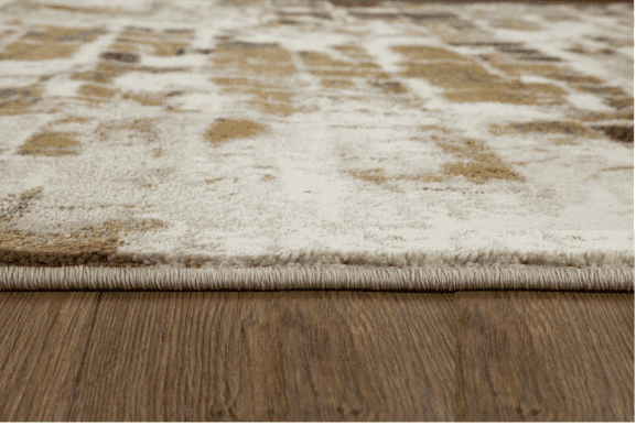 8' Runner Natural Abstract Area Rug - Homeroots - Flyclothing LLC