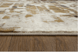 8' Runner Natural Abstract Area Rug - Homeroots