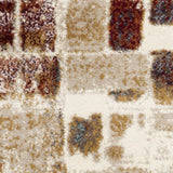5' X 8' Natural Abstract Area Rug - Homeroots