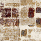 5' X 8' Natural Abstract Area Rug - Homeroots