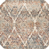 8' Ivory Round Oriental Area Rug - Homeroots