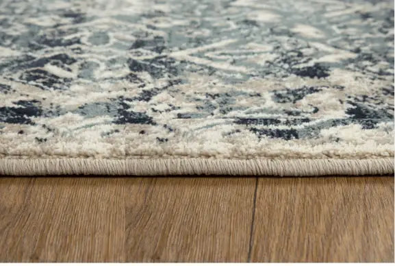 3' X 5' Ivory and Blue Oriental Area Rug - Homeroots - Flyclothing LLC