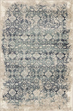 3' X 5' Ivory and Blue Oriental Area Rug - Homeroots