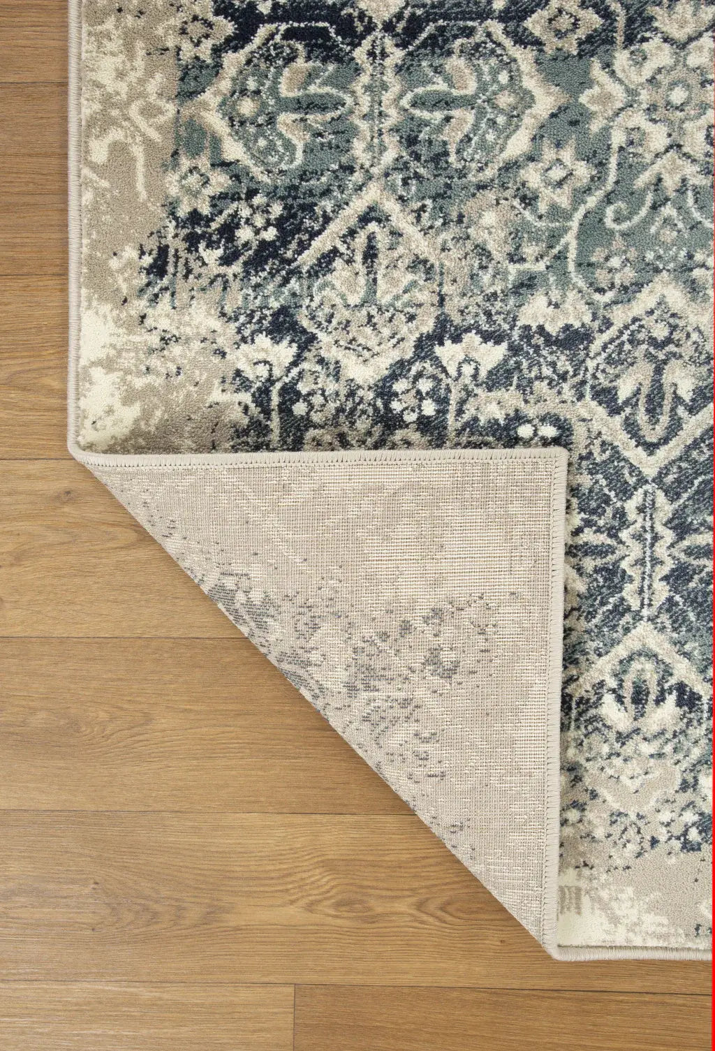 5' X 8' Ivory and Blue Oriental Area Rug - Homeroots - Flyclothing LLC